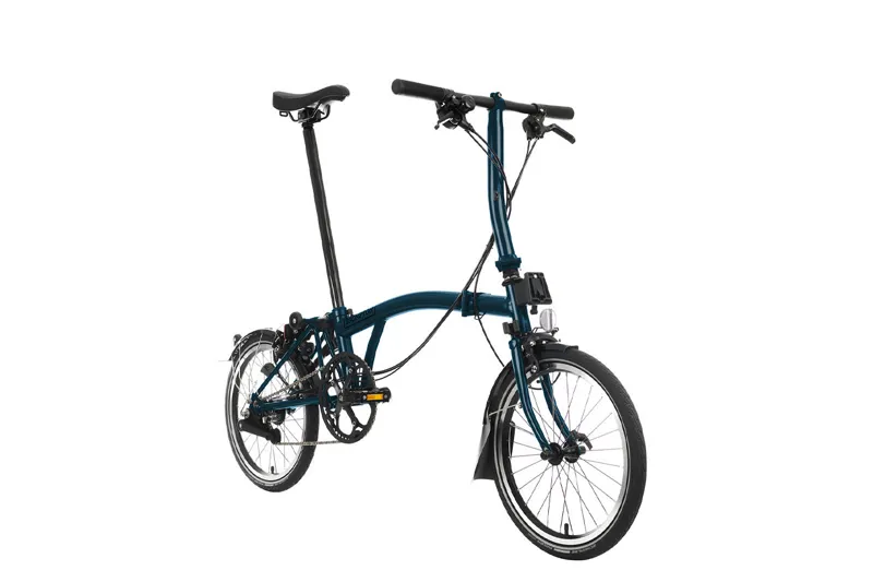 Brompton C Line 6 Speed Folding Bike in Ocean Blue-2