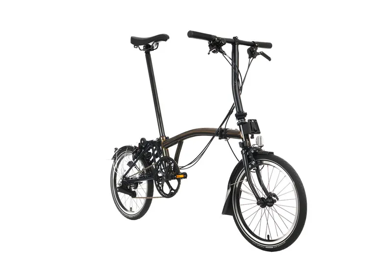 Brompton C Line 6 Speed Folding Bike in Black Lacquer