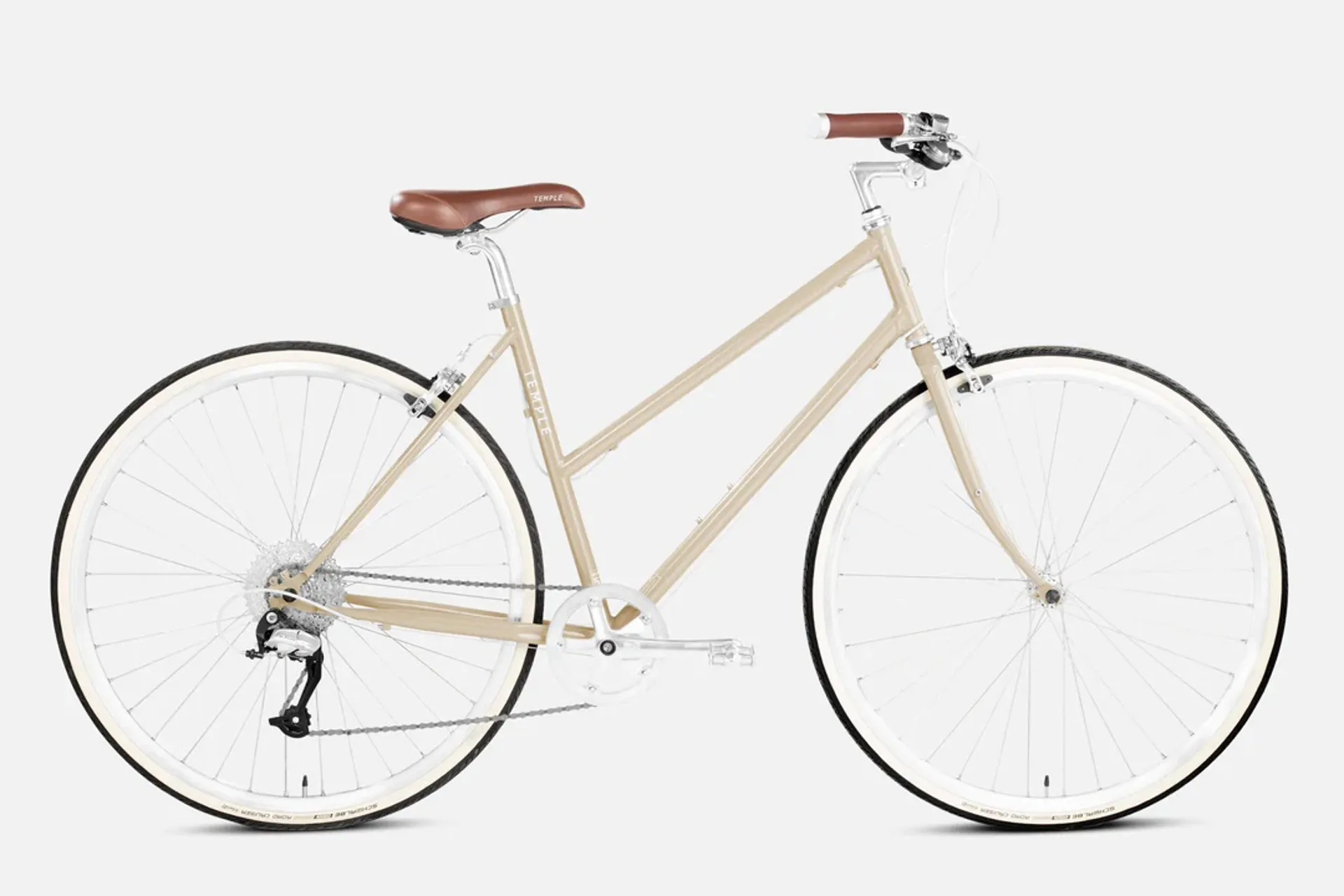 Temple Step Through Lightweight Bike in Lunar Sand