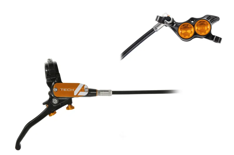 Hope Tech 4 E4 Disc Brake in Black and Orange-1