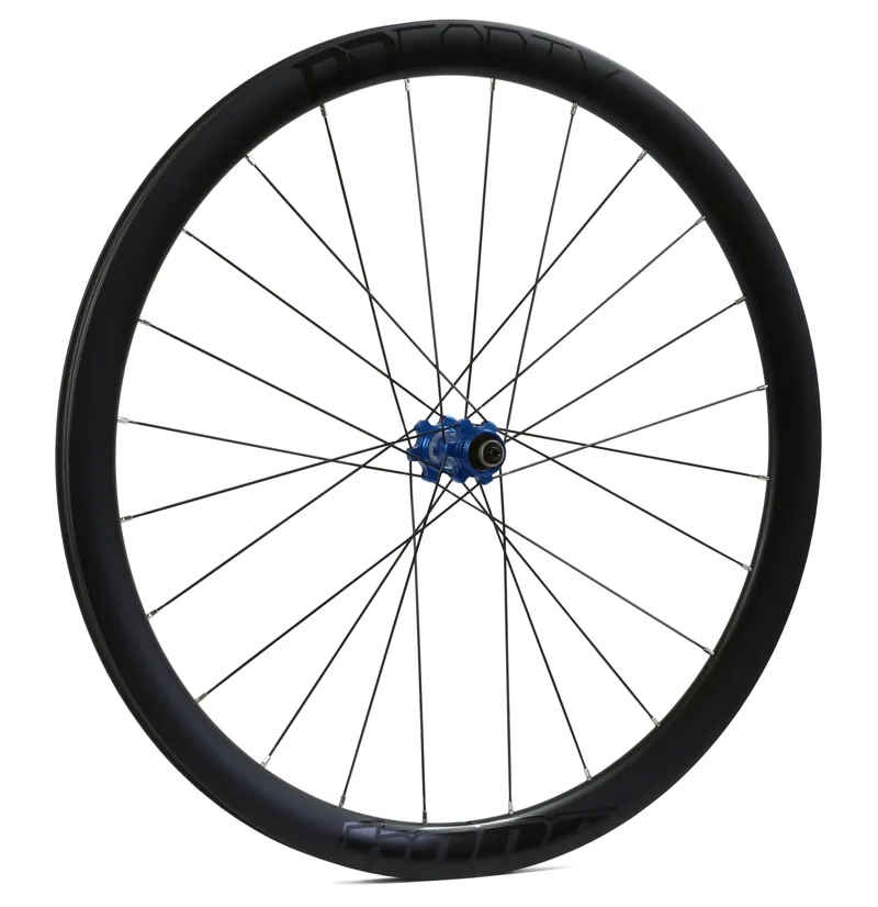 Hope RS4 Carbon RD40 700C 24H Straight Pull Centre Lock Disc Wheels in Blue