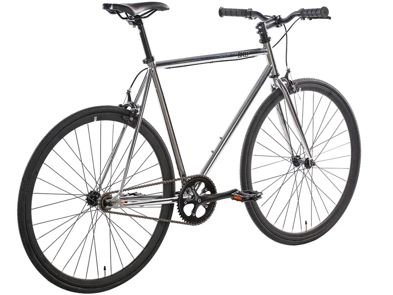 6KU Fixie and Single Bike in Detroit Chrome-1