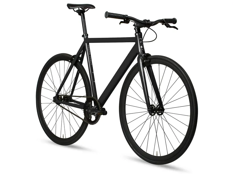 6KU Track Style Fixie and Single Speed Bike in Black-3