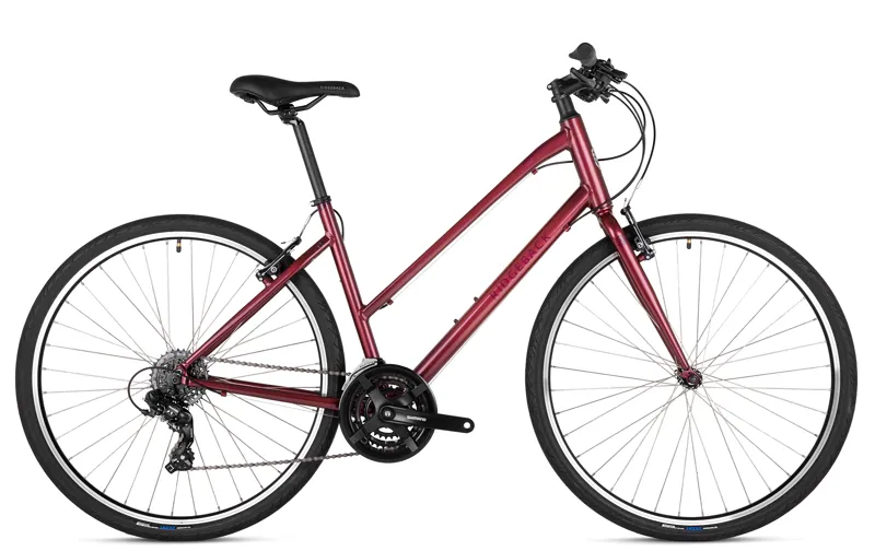 Ridgeback 2020 Motion 21-Speed Open Frame Hybrid Bike in Red