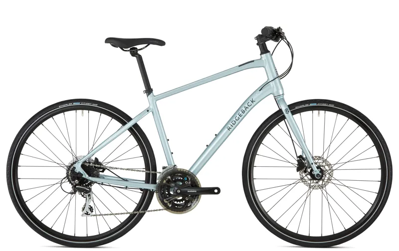 2020 Ridgeback Vanteo Mens Hybrid Bike in Silver