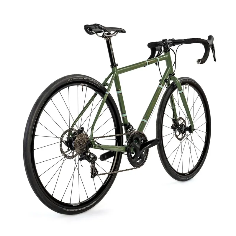 The Light Blue Robinson V2 105 R7000 105 Disc Road Bike in Green-1