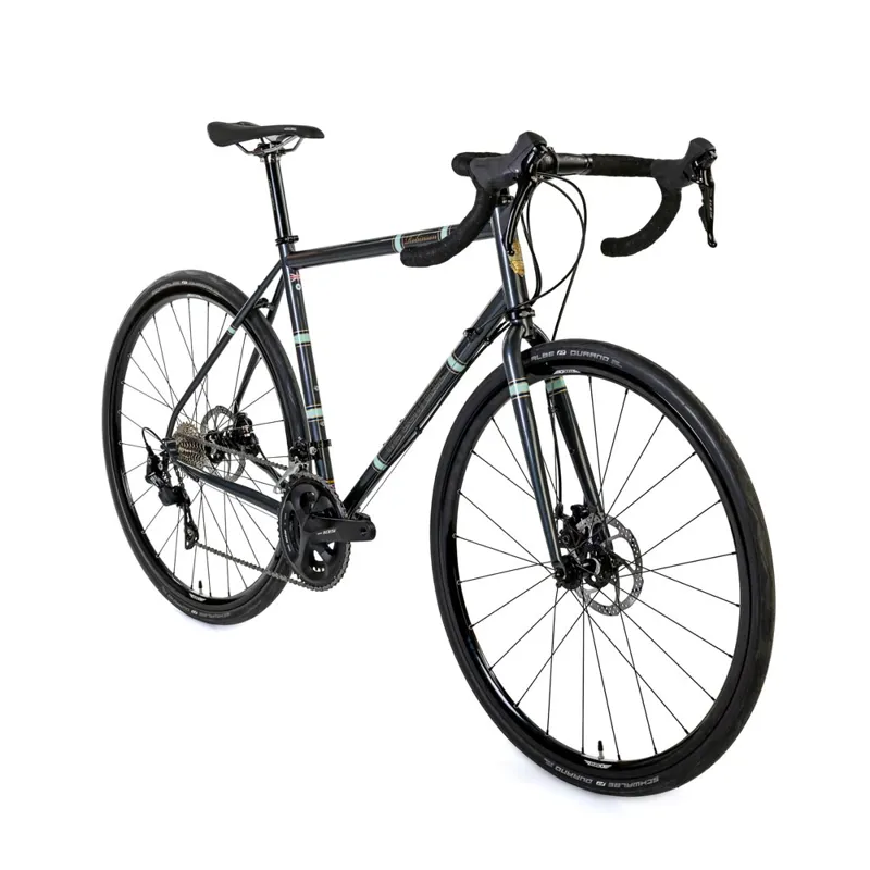 The Light Blue Robinson V2 105 R7000 105 Disc Road Bike in Green-2