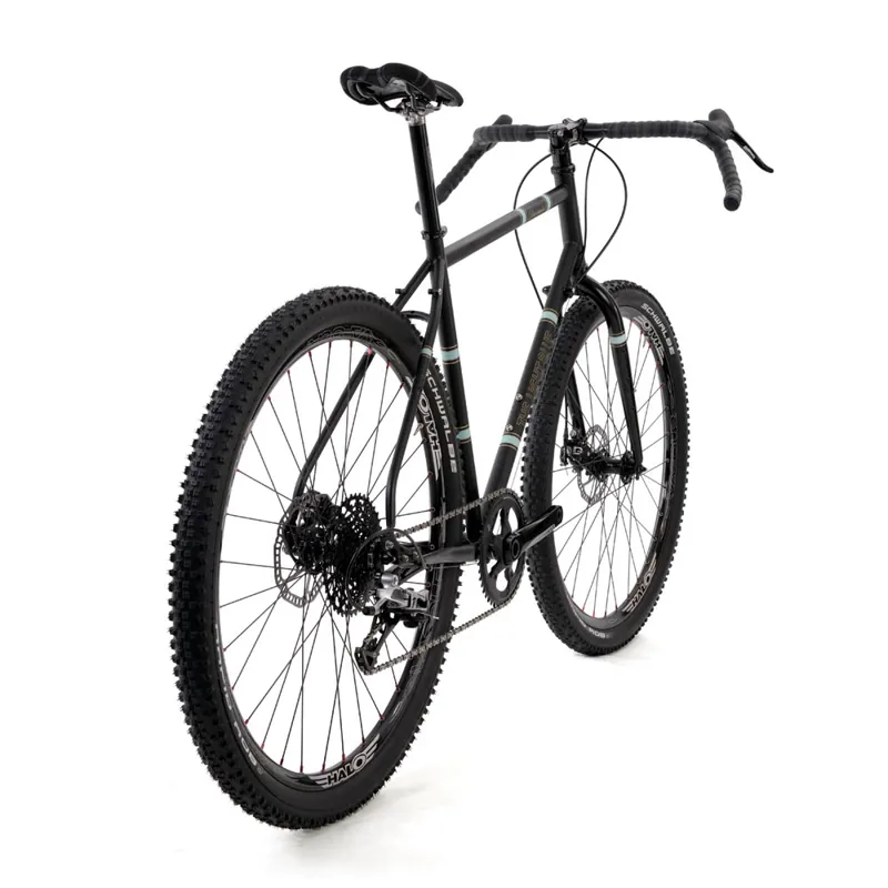 The Light Blue Darwin One By MT Drop Bar Mountain Bike in Galvanised-4