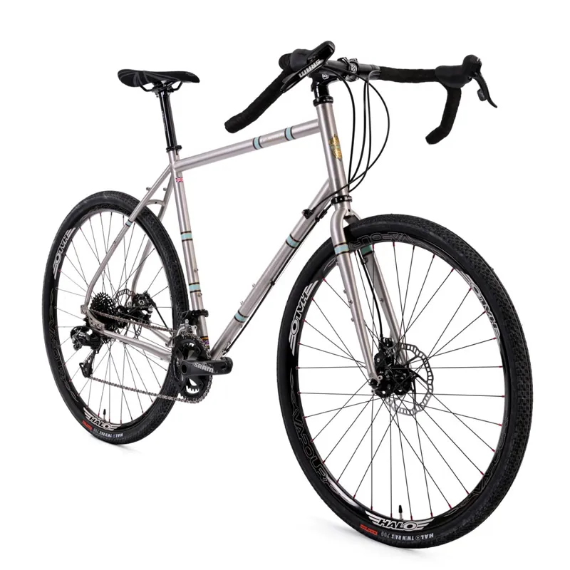 The Light Blue Darwin Twin Peak Steel Gravel Bike in Galvanise-3