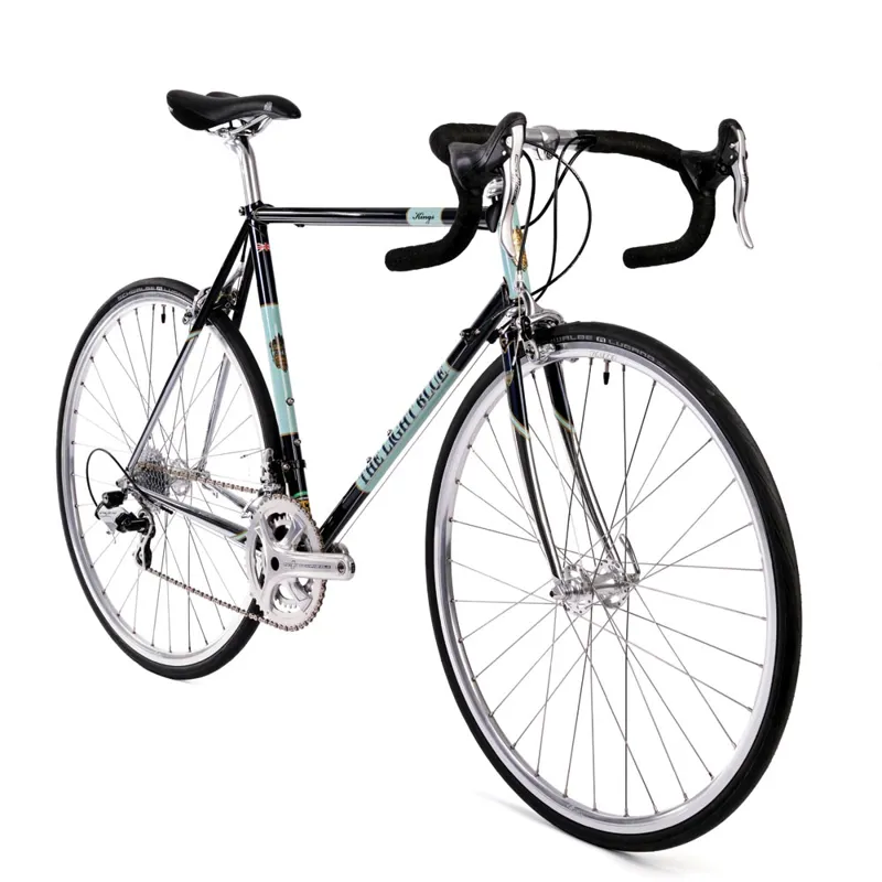 The Light Blue Kings Potenza 853 Steel Road Bike in Blue and Chrome-2