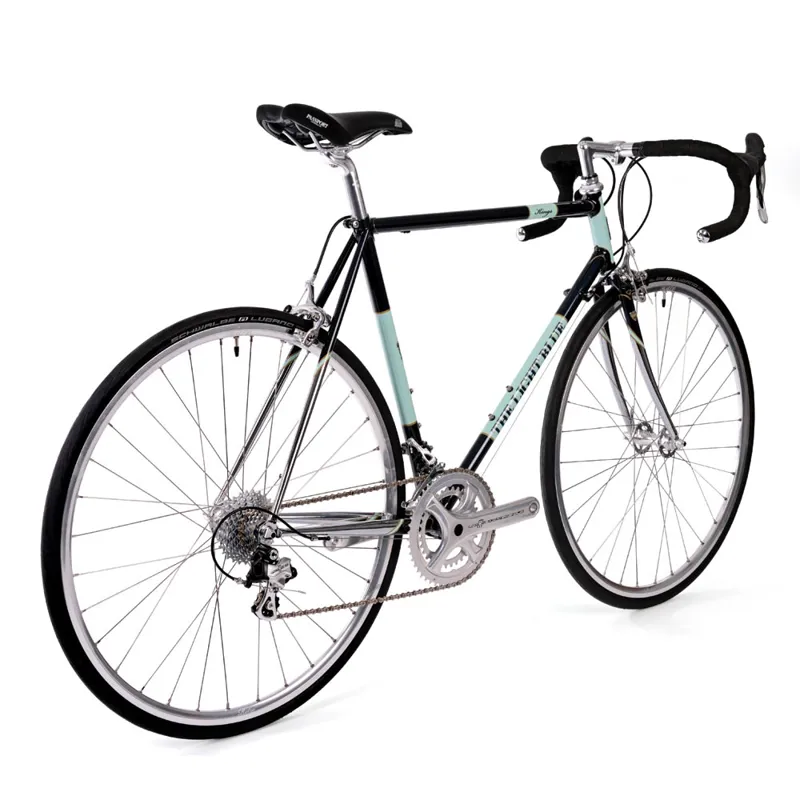The Light Blue Kings Potenza 853 Steel Road Bike in Blue and Chrome-1