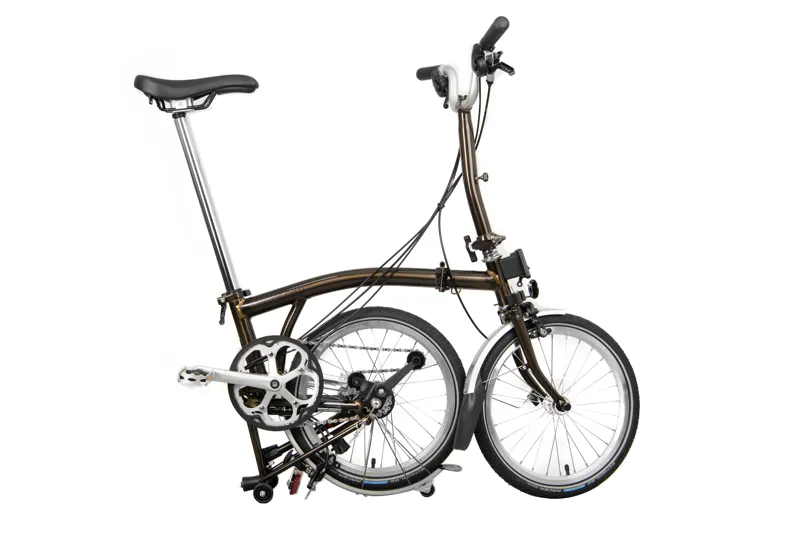 2021 Brompton M6L 6 Speed Folding Bike with Dynamo in Black Lacquer-1