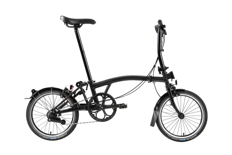 2021 Brompton S2L Black Edition Folding Bicycle in Gloss Black-1