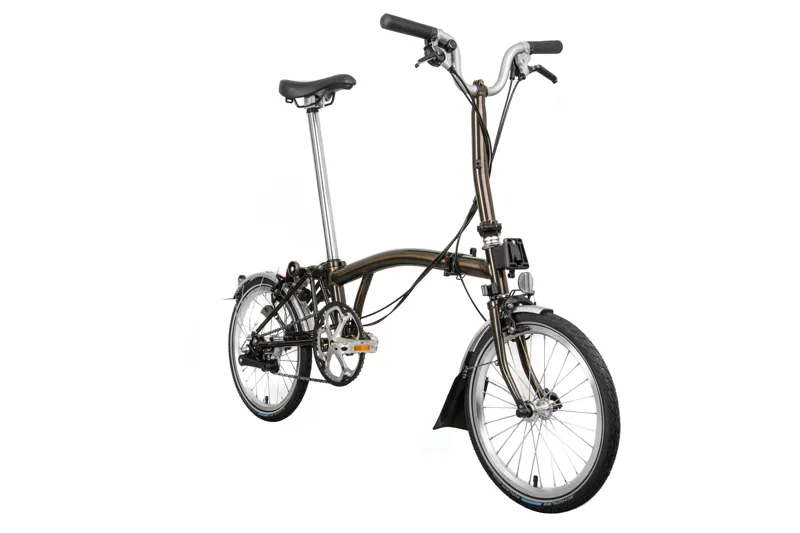2021 Brompton M6L 6 Speed Folding Bike with Dynamo in Black Lacquer-2