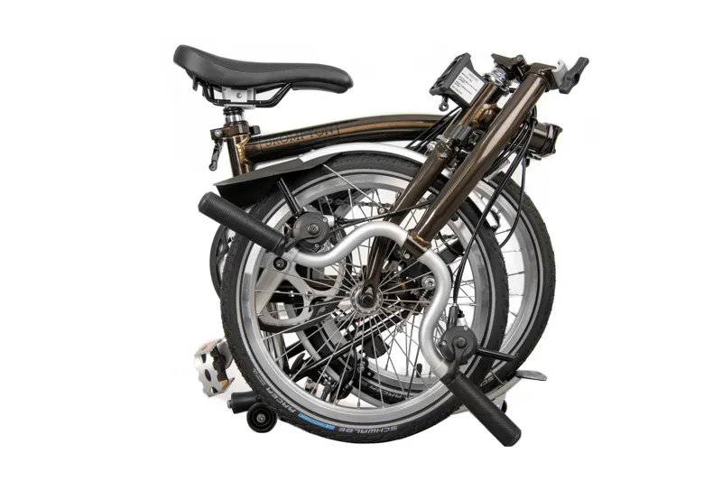 2021 Brompton M6L 6 Speed Folding Bike with Dynamo in Black Lacquer-6