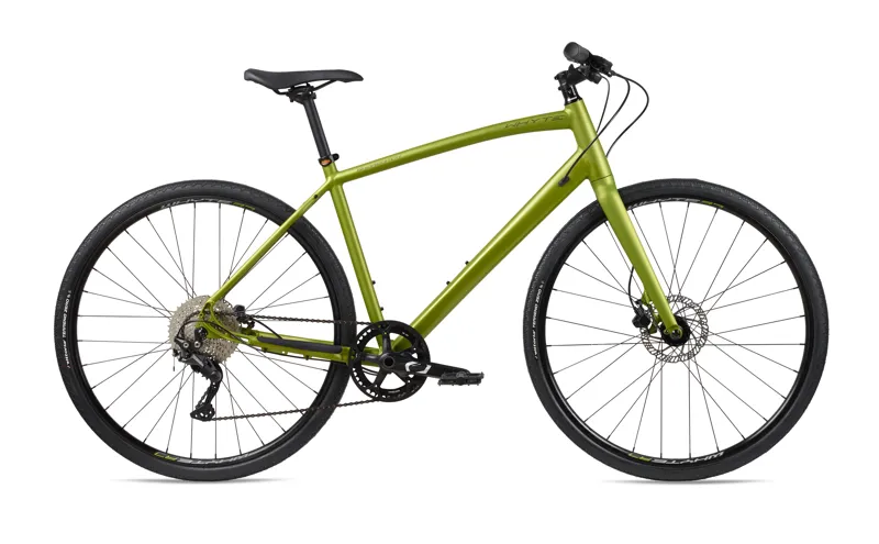 Whyte Shoreditch V2 Hybrid Bike in Matt Olive Khaki and Burnt Orange