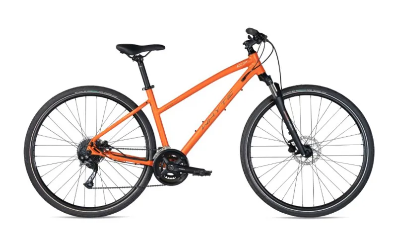 Whyte Ridgeway Womens V3 Hybrid Bike in Matt Burnt Orange Earth Grey