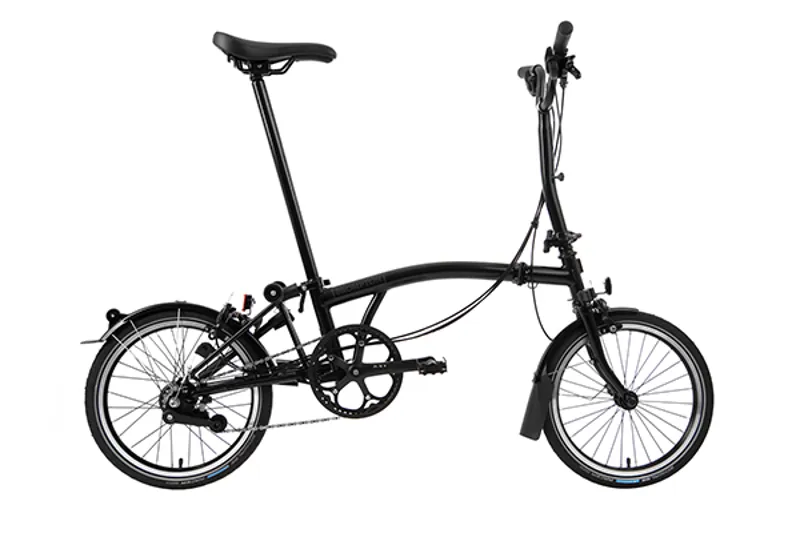 2020 Brompton M6L-12 Black Edition Folding Bike in Gloss Black-1