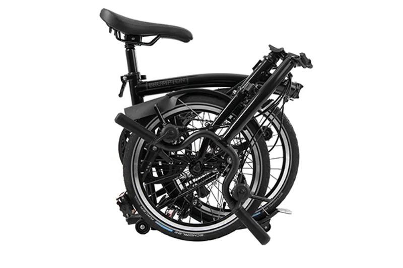 2020 Brompton M6L-12 Black Edition Folding Bike in Gloss Black-3