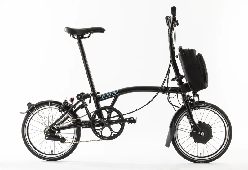 Brompton M6L Electric Folding Bike in Black-1