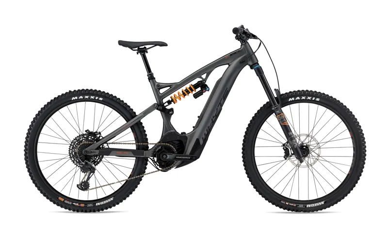 Whyte E-180 RS E Mountain Bike in Matt Gun Metal Black