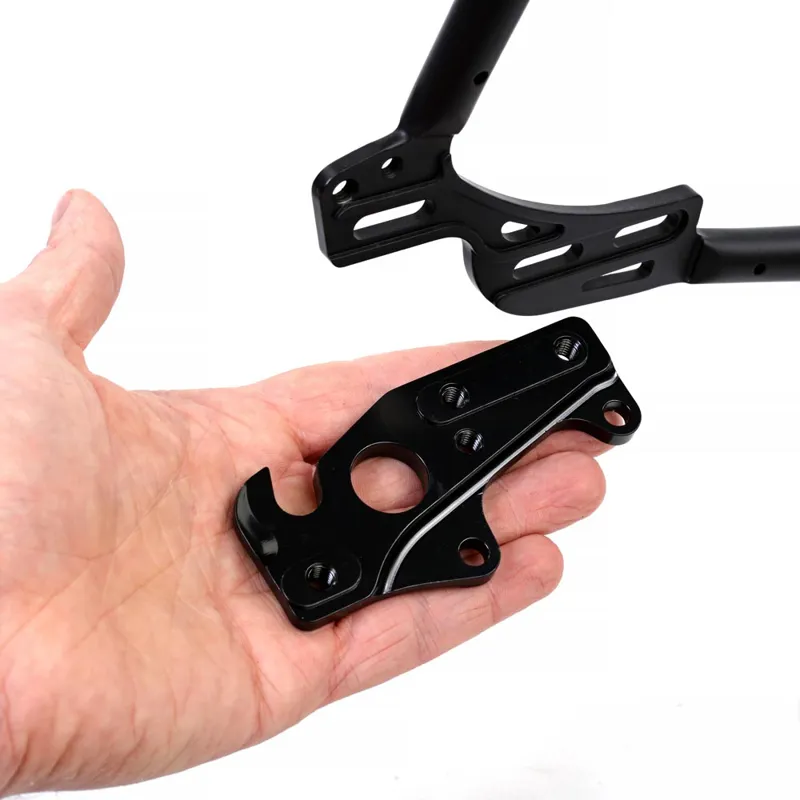 The Light Blue Darwin Steel Touring/Adventure Frame Set in Matt Black-4