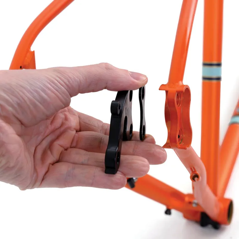 The Light Blue Robinson Touring/Gravel Steel Frame Set in Volca Orange-4