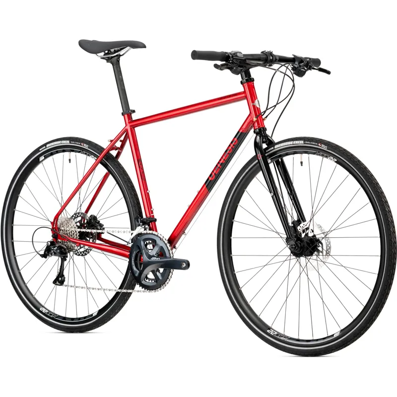 2020 Genesis Croix De Fer 10 Flat Bar Road Bike in Red-1
