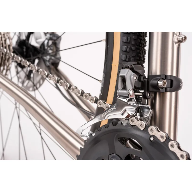 2020 Genesis Croix De Fer Titanium Road Bike in Polished Silver-2