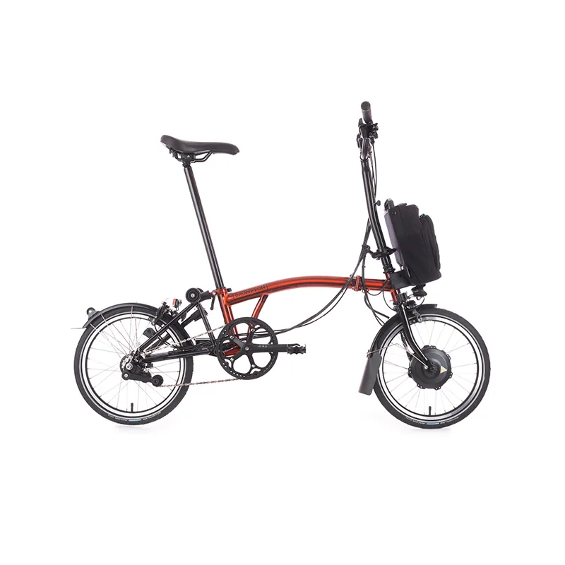 Brompton C Line Electric Explore High Bars Flame Lacquer 6 Speed