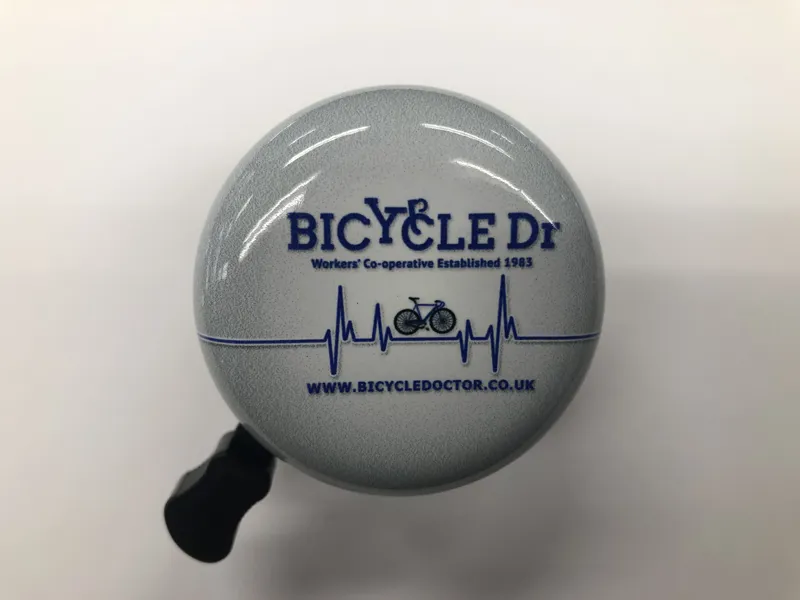 Bicycle Doctor Logo Classic Bell Small in White