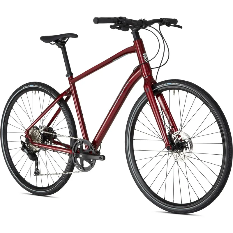 2020 Ridgeback Three6Five Hybrid Bike in Red-1