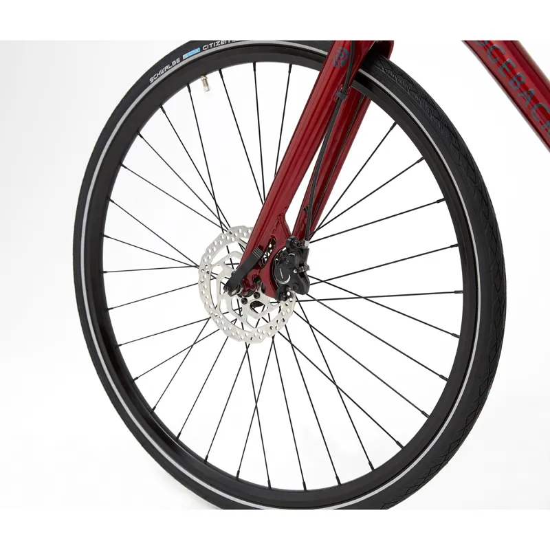 2020 Ridgeback Three6Five Hybrid Bike in Red-3