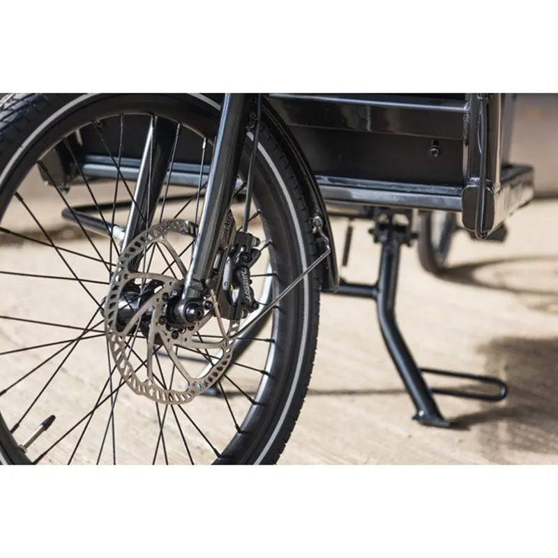 2020 Ridgeback Cargo Shimano STEPS E-Bike in Black-4