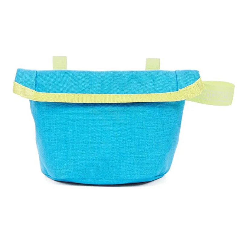 Brompton Saddle Pouch in Lagoon Blue/Lime Green
