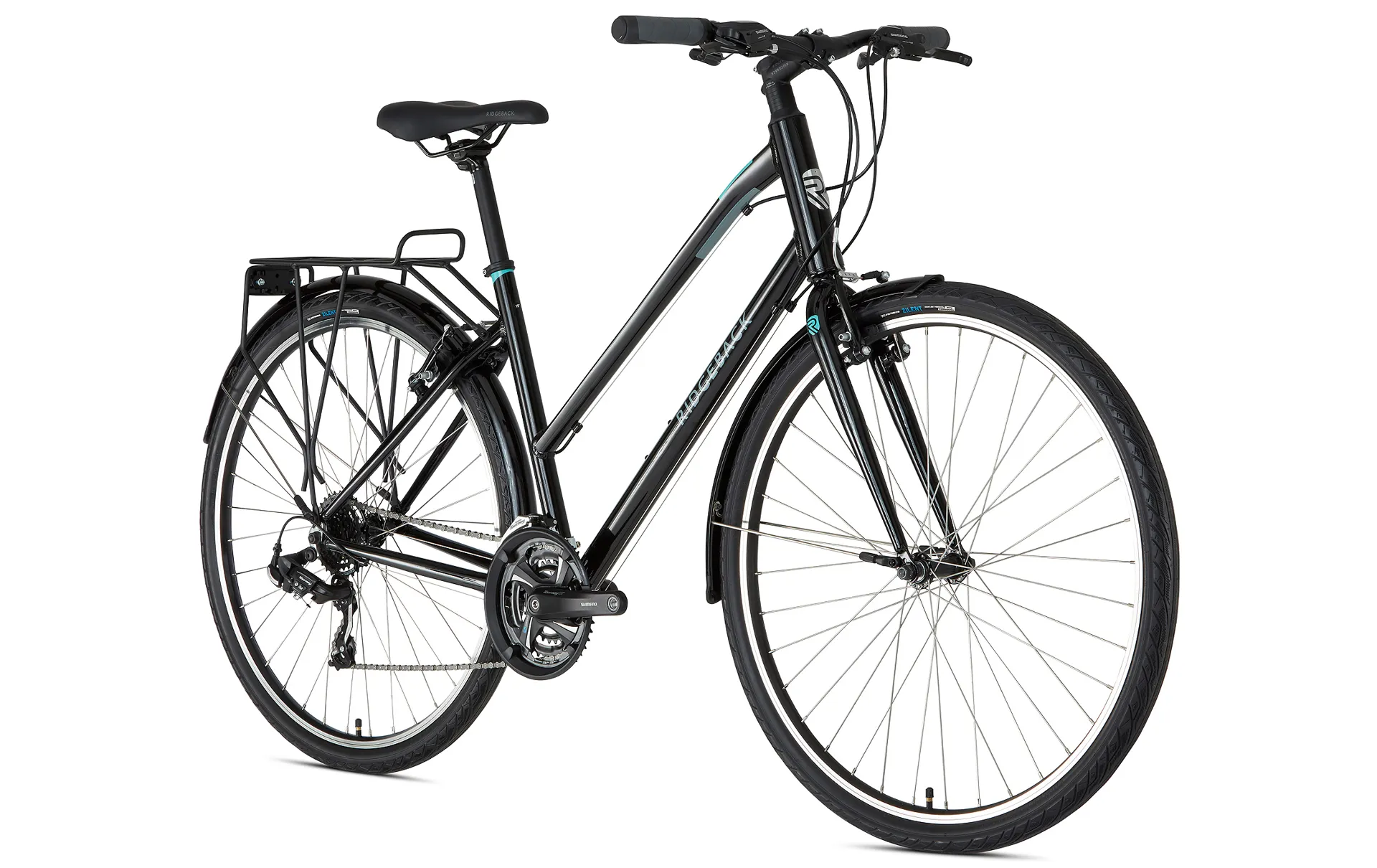 2020 Ridgeback Speed Open Frame Hybrid Bike in Black