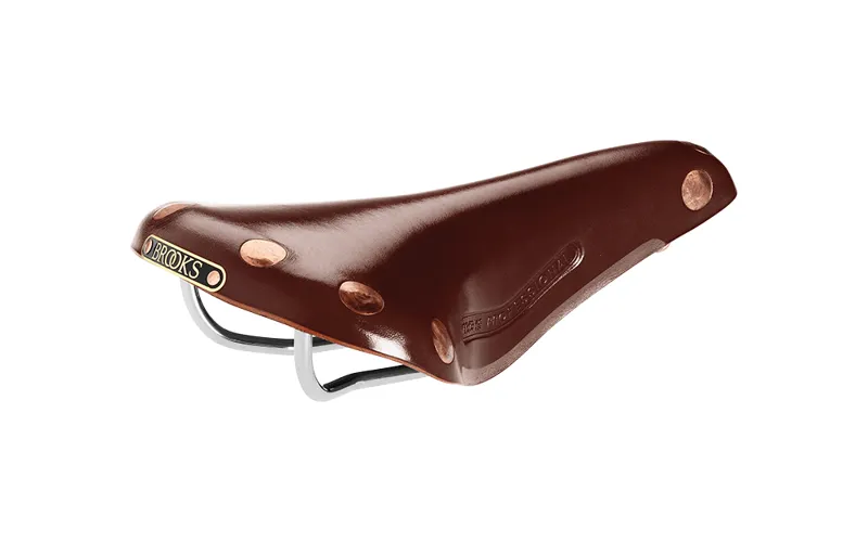 Brooks Team Pro Chrome Mens Saddle in Brown