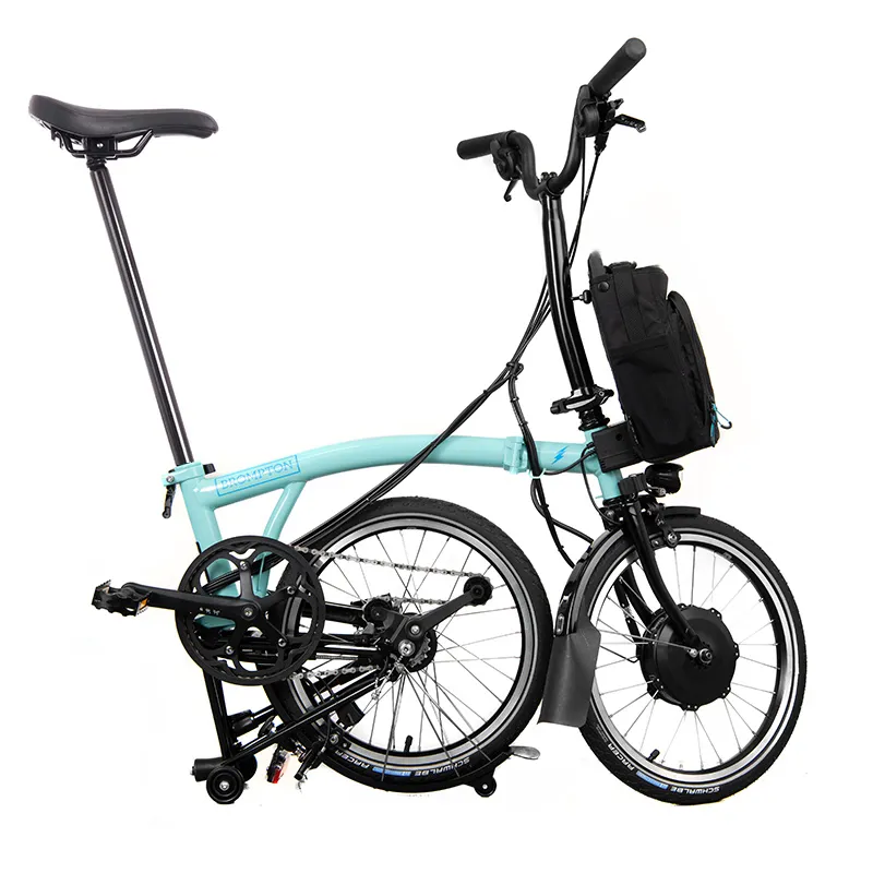 Brompton C Line Electric Explore High Bar Turkish Green 2 Speed