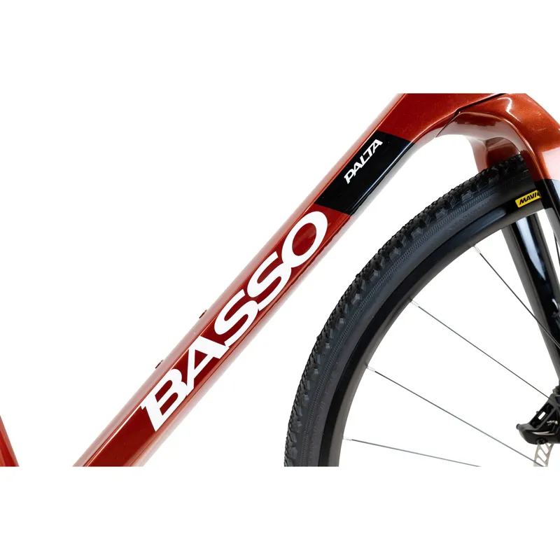 Basso Palta All Road Bike in Candy Red with Campagnolo Ekar-5