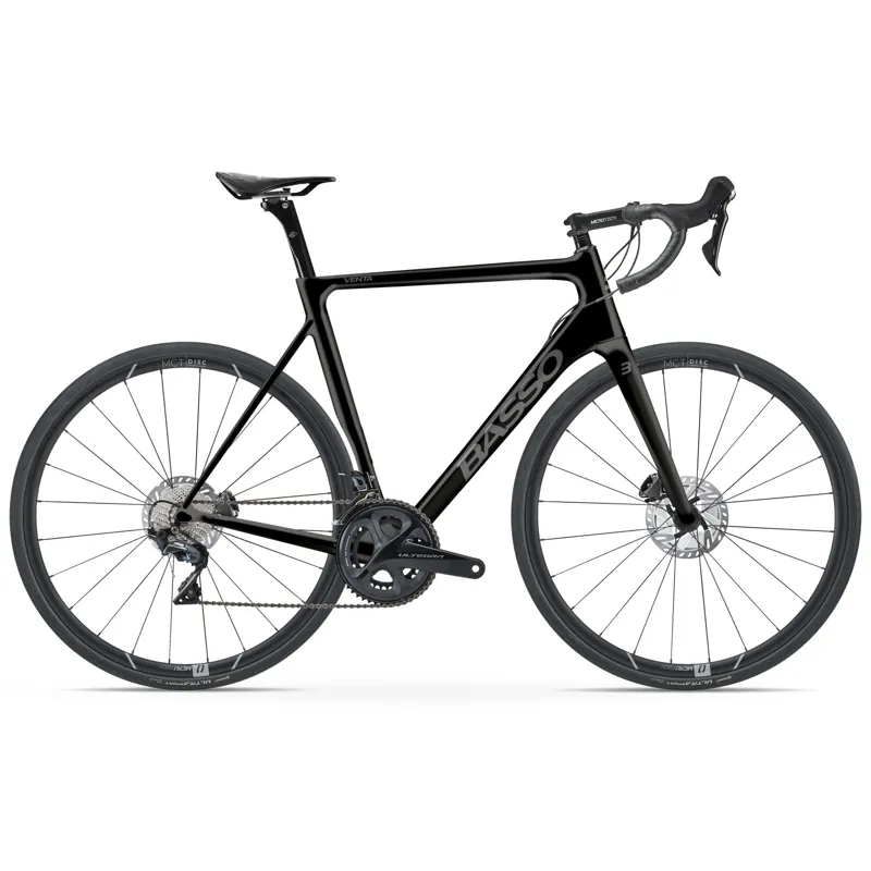 Basso Venta Road Bike in Stealth Black with Shimano Ultegra