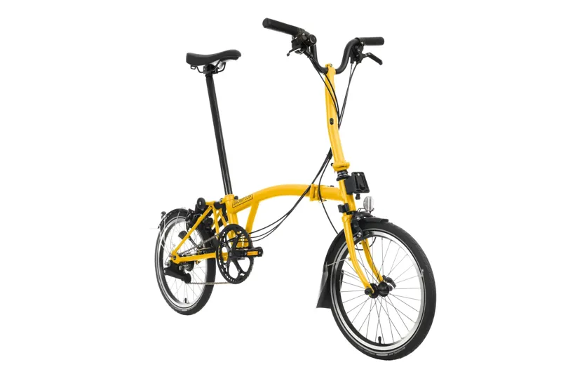 Brompton C Line 2 Speed Folding Bike in Bumblebee Yellow