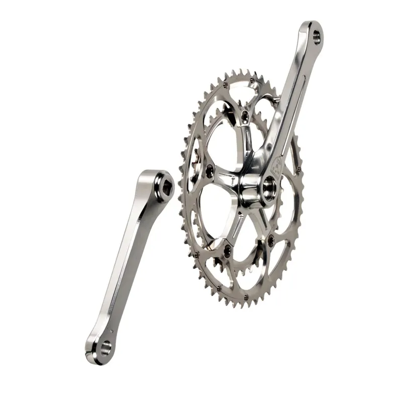 Genetic Heritage 53/39 172.5mm Double Chainset in Silver