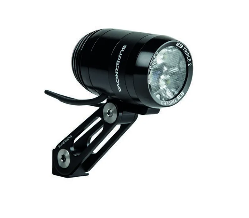 Supernova E3 Triple 2 Multimount Black Front Dyno Light