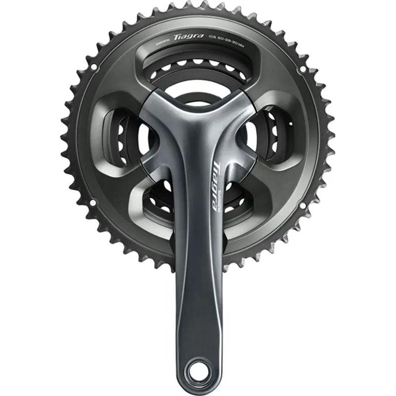 Shimano FC-4703 Tiagra Triple 10-speed 50/39/30 Chainset in Grey