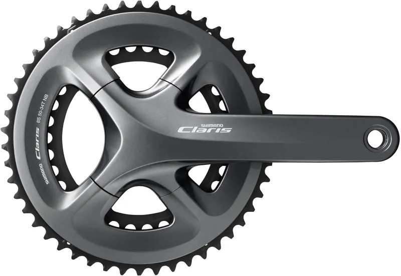 Shimano FC-R2000 Claris 8-Speed 50/34 Compact Chainset in Grey