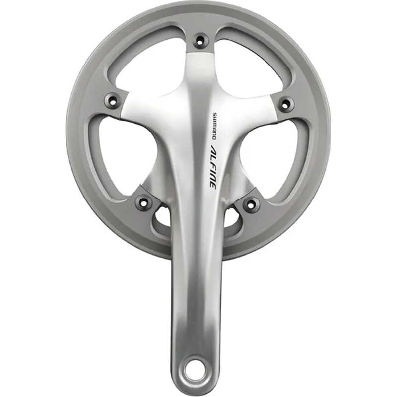 Shimano Alfine FC-S501 170 mm Chainset with Chain Guard in Silver