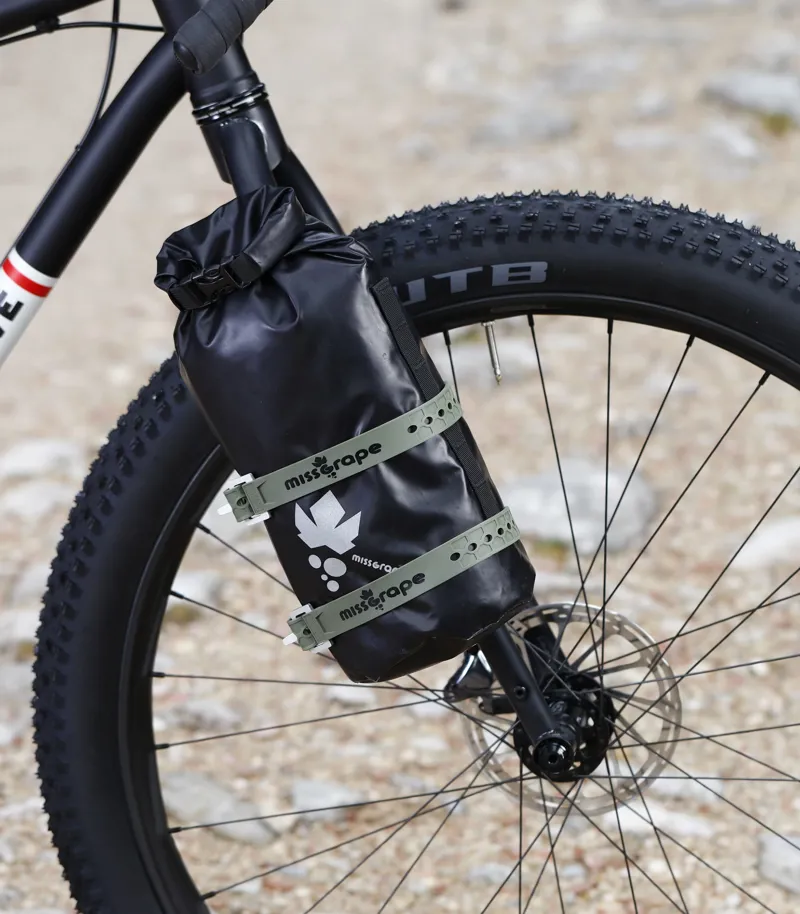 Miss Grape Fix 66 Bikepacking Straps in Green-1