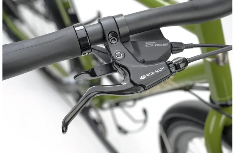 Genesis Tour De Fer 10 Flat Bar Touring Bike in Olive The Vida Loca Green-2