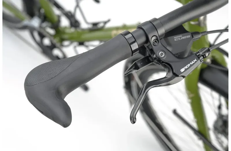 Genesis Tour De Fer 10 Flat Bar Touring Bike in Olive The Vida Loca Green-5