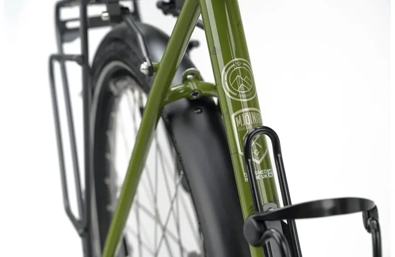 Genesis Tour De Fer 10 Flat Bar Touring Bike in Olive The Vida Loca Green-6